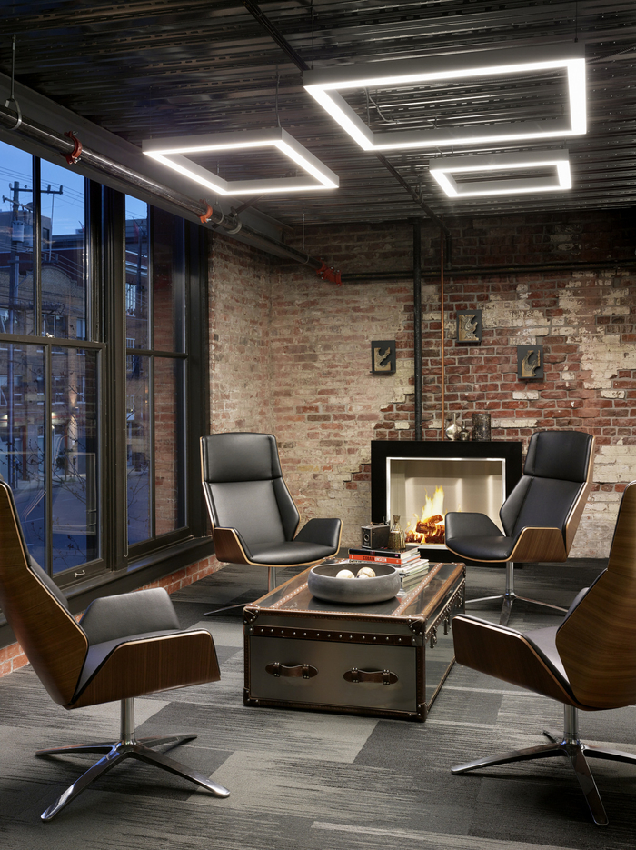 Exposed Brick in Weebly Office 